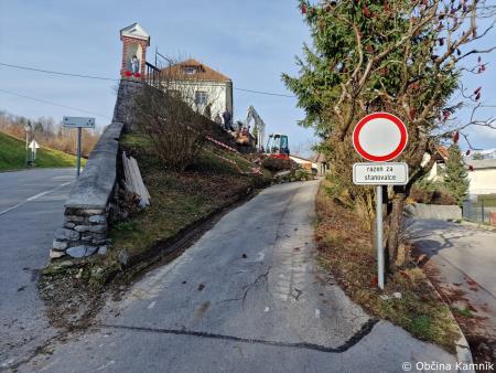 Sanacija zidu Pot na Poljane (3)
